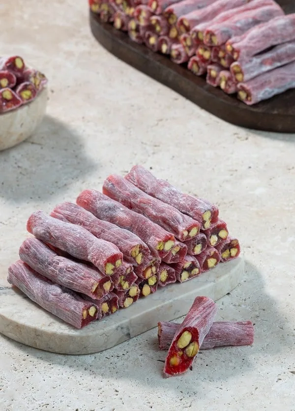 Antep Fıstıklı Nar Aromalı Fitil Lokum
